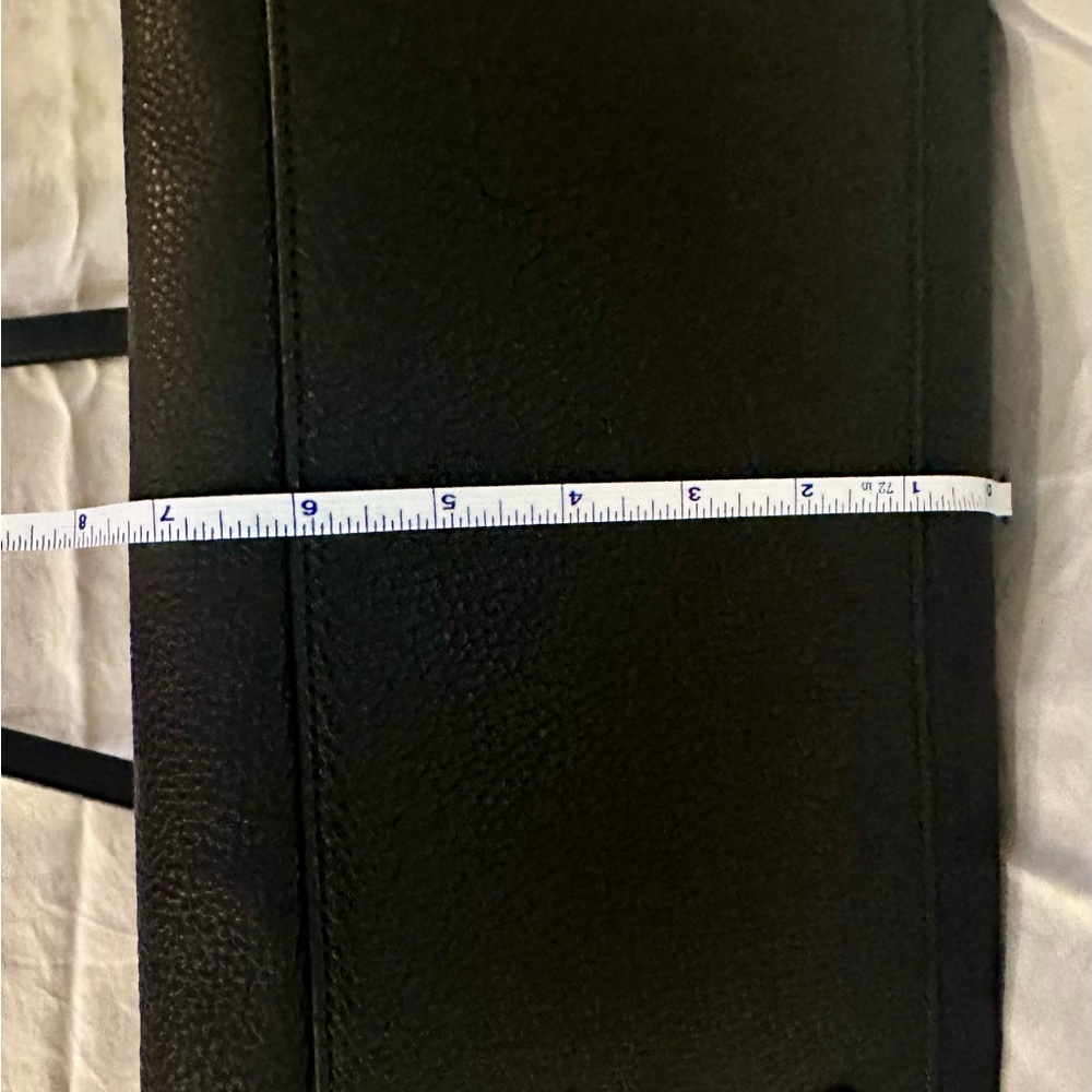 Michael Kors Black Pebbled Leather Tote with Signature Tag - Picture 7 of 10